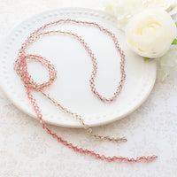 Kit Crystal Knotted Necklace Pink (KR1138)