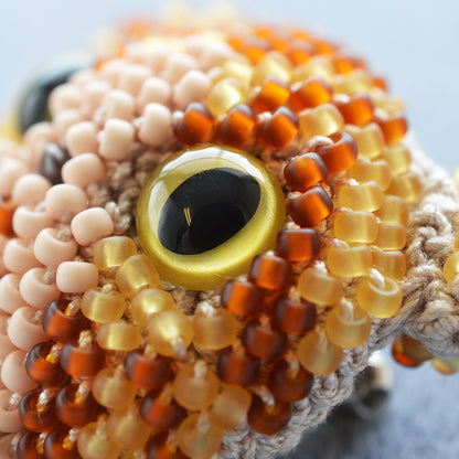 かぎ針で編むビーズ編みの猫ブローチキット(BFK-669-672)