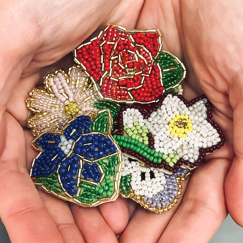 お花刺しゅうブローチキット(atkl-1～12)