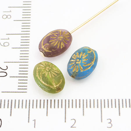 チェコ オーバル模様　パープルマット/G