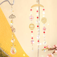 レシピNo.KR1115　クリスタルとエッチングパーツの和風サンキャッチャー2種