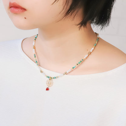 Recipe No.kr1127 Natural Stone, Pearl and Skashi accessories