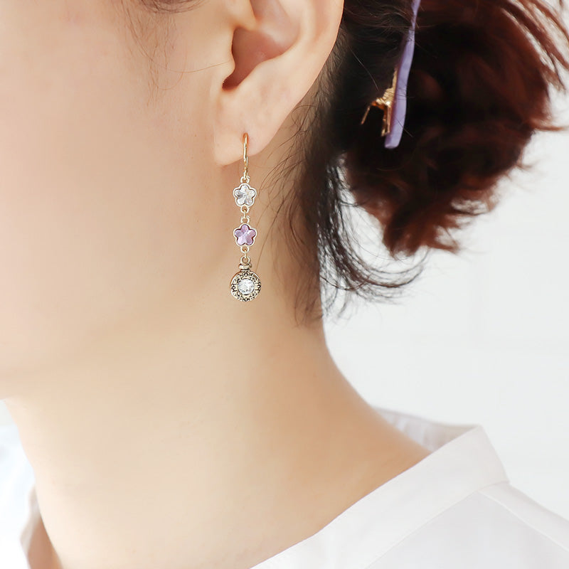 レシピNo.KR1266　石座チャームパフュームボトルのアクセサリー4種