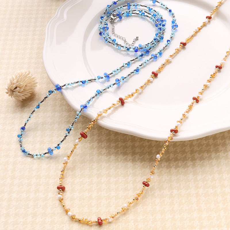 レシピNo.KR1274　チェコファルファーレ オータムカラーの2Wayアクセサリー