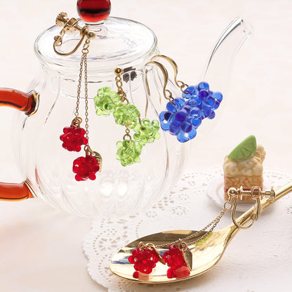 Recipe No.KR1275 Czech farfalle fruit ear accessories 3 types