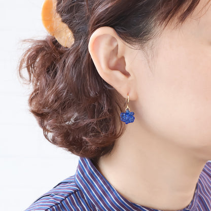 Design hook earrings basic rhodium color