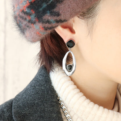 レシピNo.KR1278　ギリシャパーツのモノトーンネック＆ピアス