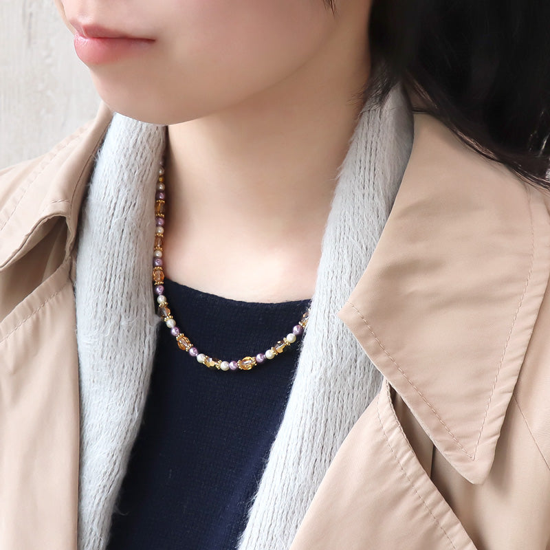 レシピNo.KR1284 貴和クリスタルのオーバルトップネックレス – 貴和