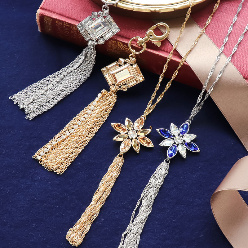 Recipe No.KR1294Kiwa crystals2 types of tassel bijou accessories