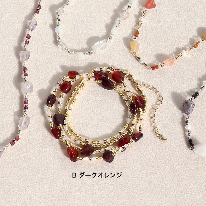 天然石 タンブル　オレンジガーネット(天然)