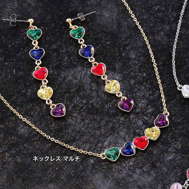 レシピNo.KR1309 貴和クリスタルのプチハートアクセサリー3種 – 貴和