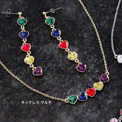 Recipe No.KR1309Kiwa crystals3 types of petit heart accessories