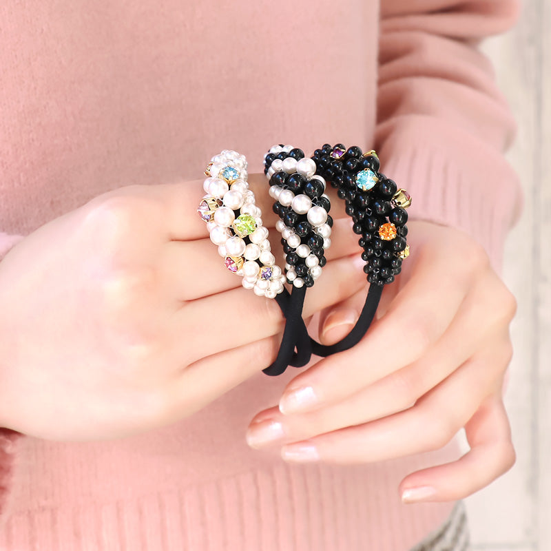 Recipe No.KR1314Kiwa crystals2 types of arch hair ties – 貴和