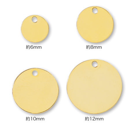 Four Part Rounds Metal parts round plate 1 hole rhodium color – 貴和製作所オンラインストア