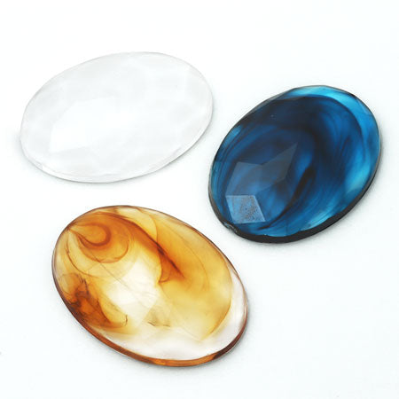 Acrylic German Cabochon oval 4