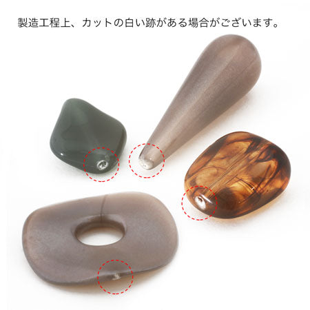 Acrylic Made in Germany Jujube Facet Light Brown