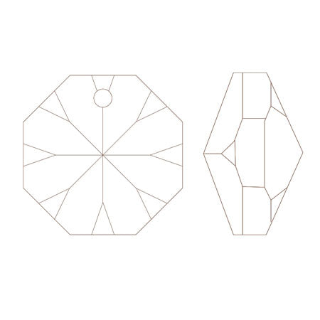 Asfour Crystal 1081 1 hole Crystal AB