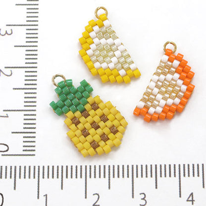 Beads: Charm Orange Cut Orange/G
