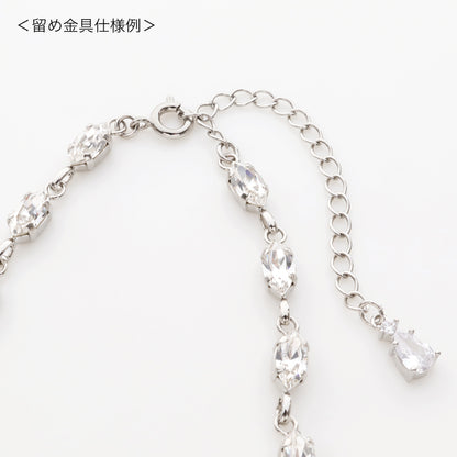 [KIWA BRIDAL] KBN-1 Flower Bijou &amp; Pearl Necklace