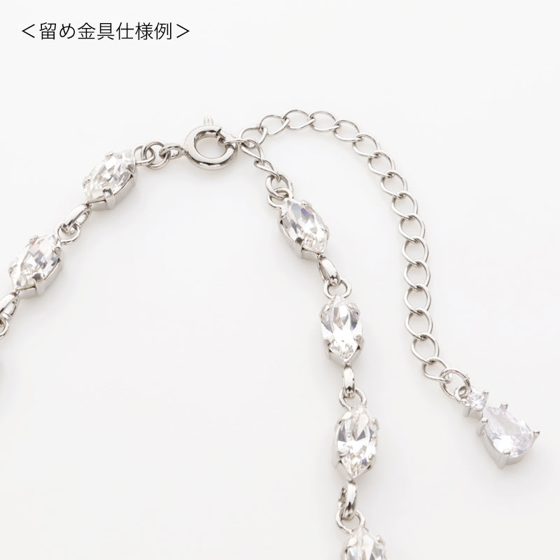 [KIWA BRIDAL] KBN-3 Flower Drop Necklace