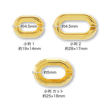 CCB chain parts oval cut gold [Outlet]