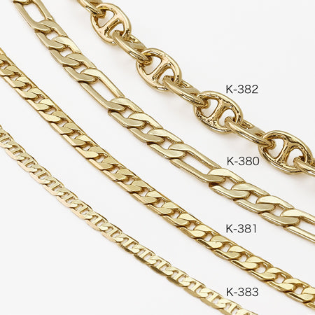 Chain k-382 rhodium collar