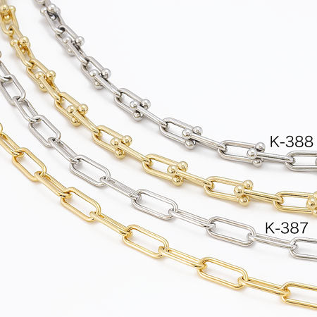 Chain K-388 Rhodium color
