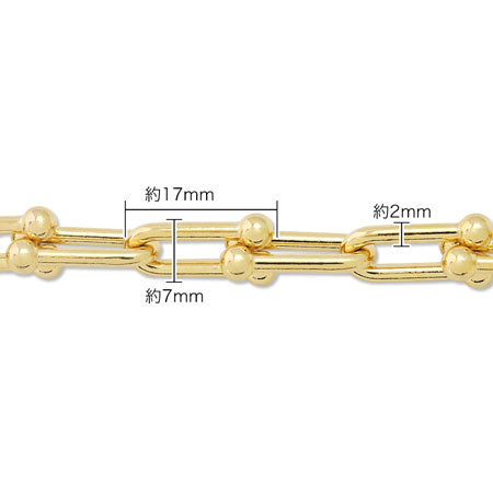 チェーン K-388　ロジウムカラー
