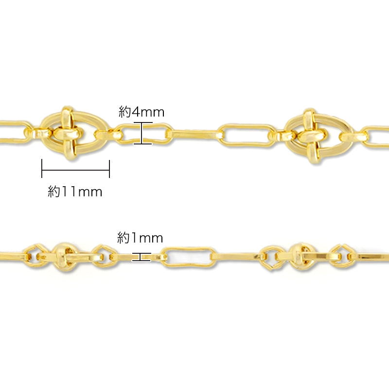 Chain bracelet K-429 Rhodium color