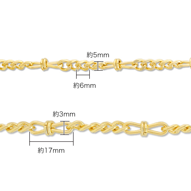 Chain bracelet K-426 Rhodium color