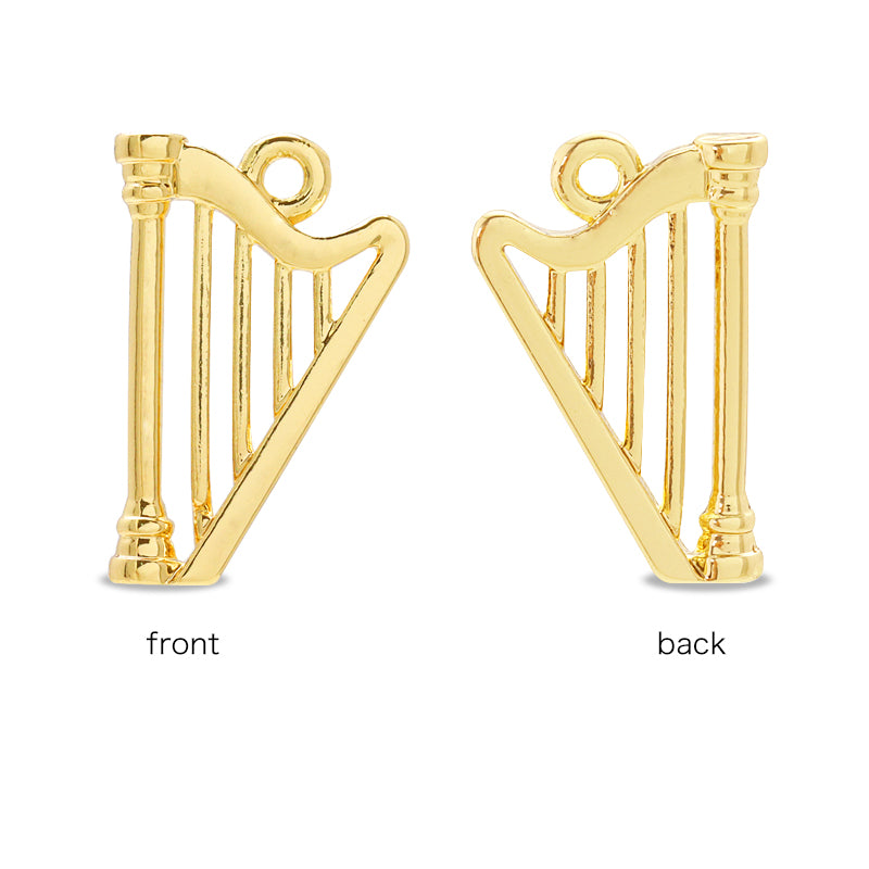 Charm harp gold