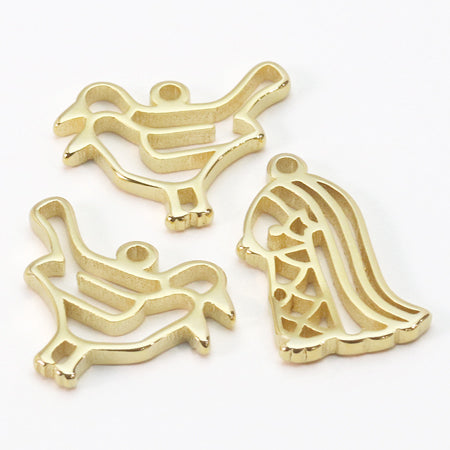Silhouette charm Amabie gold