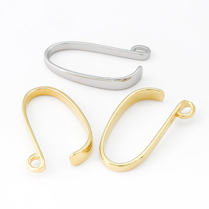 Ear hook with back ring gold