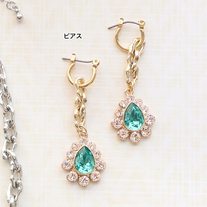 材料表No.ER0319　貴和クリスタルのスプリングアクセサリー3種