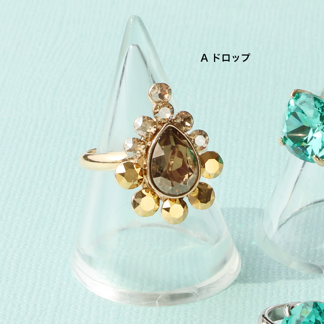 Material list No.ER0329Kiwa crystals6 types of colorful visual rings