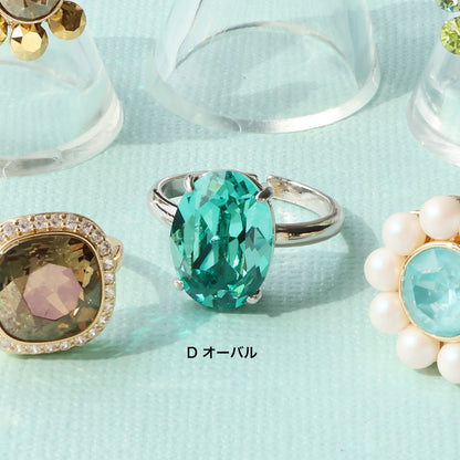 Material list No.ER0329Kiwa crystals6 types of colorful visual rings