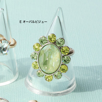 Material list No.ER0329Kiwa crystals6 types of colorful visual rings