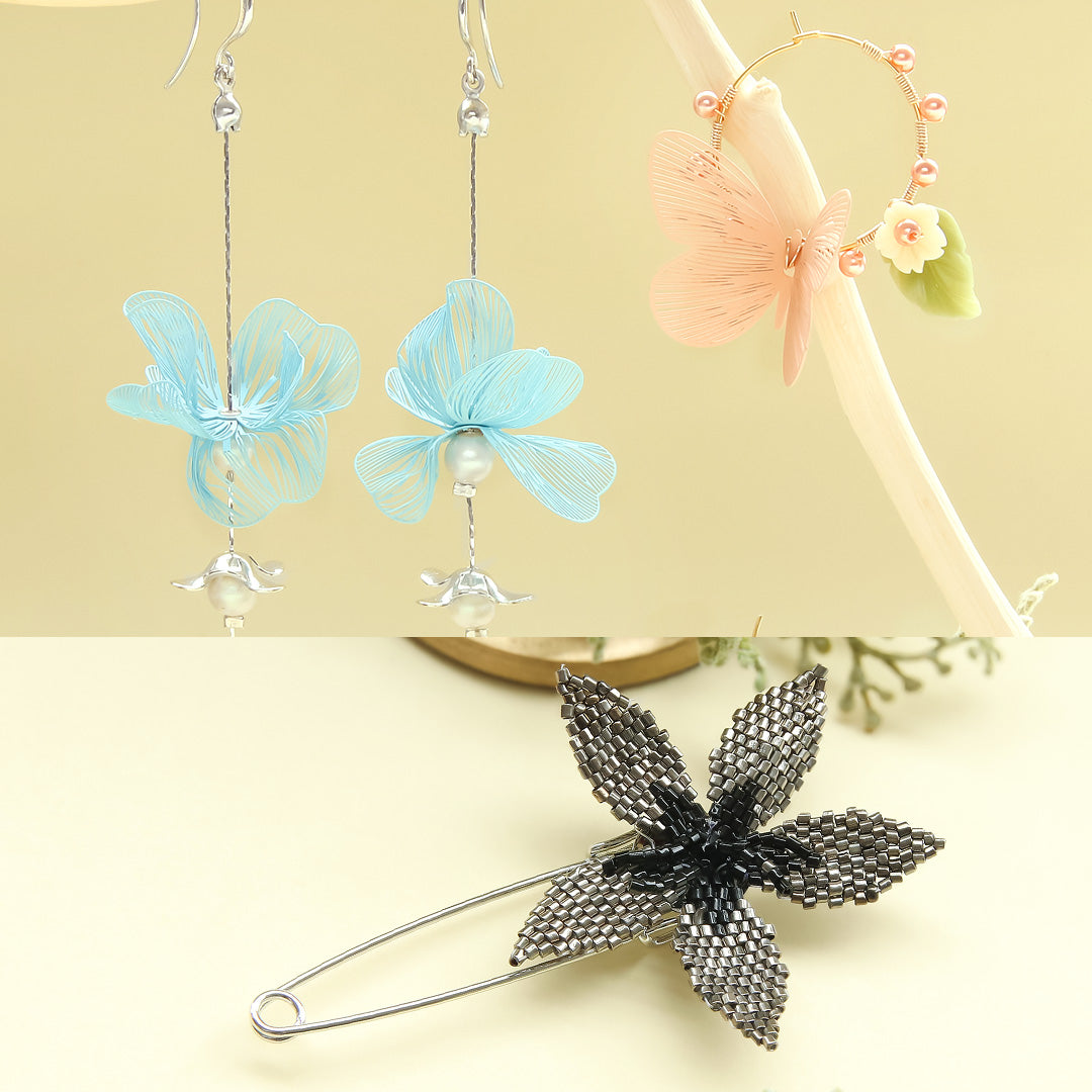 Material list No. ER0332 3 types of botanical accessories from Spanish parts
