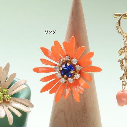 Material list No. ER0333 4 types of colorful flower accessories made by Spanish parts