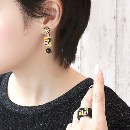 Charm Kiss Crystal Aurum Crystal Golden Shadow Jet/G