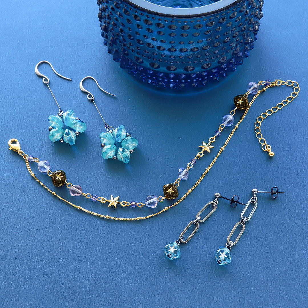 Material list No.ER0348 Czech bead stardust accessories 3 types