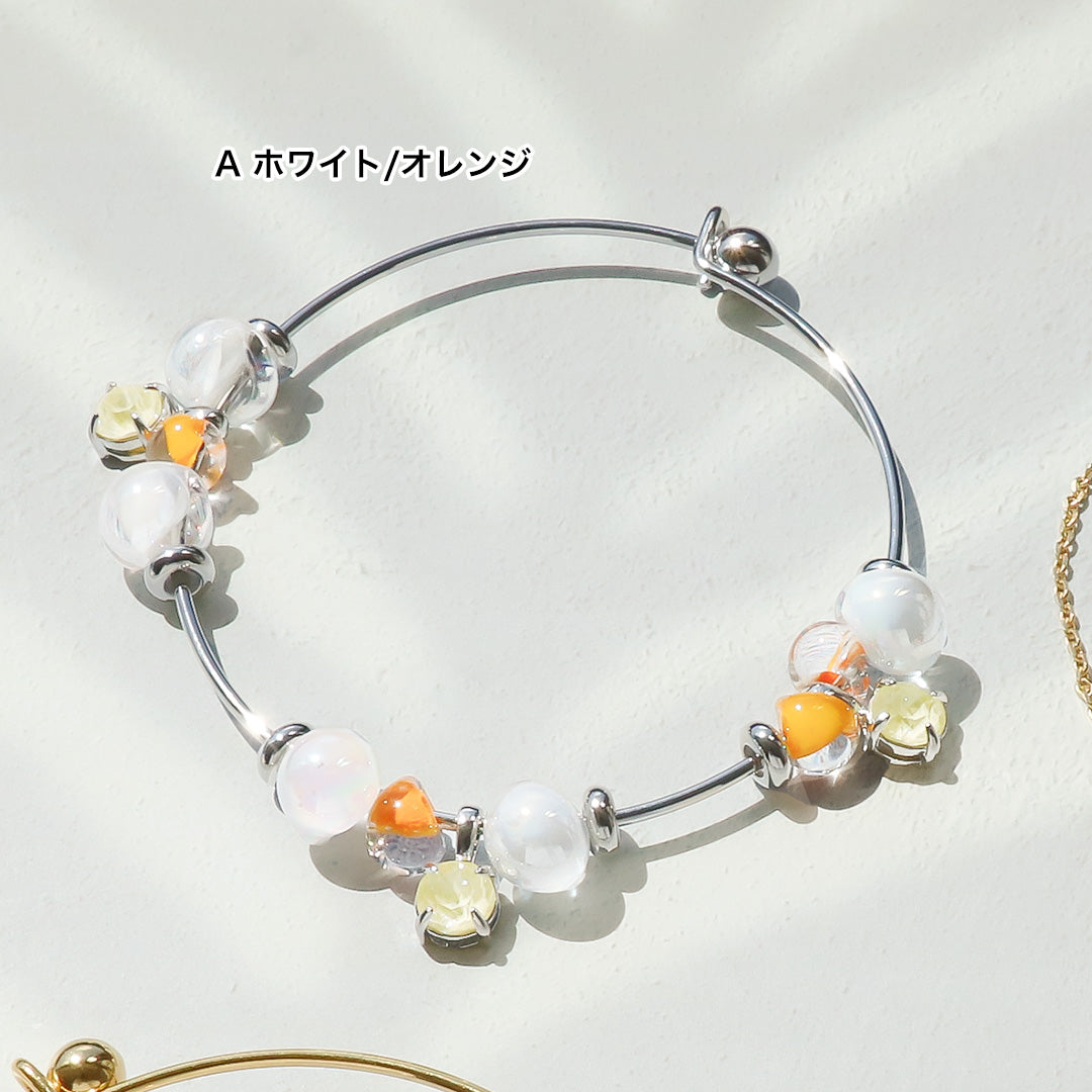 Material list No. ER0356 Two types of teardrop bead bracelets
