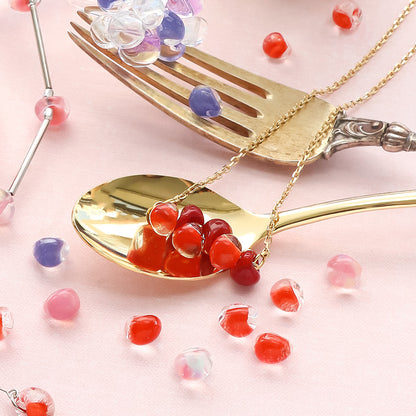 Material list No. ER0356 Two types of teardrop bead bracelets