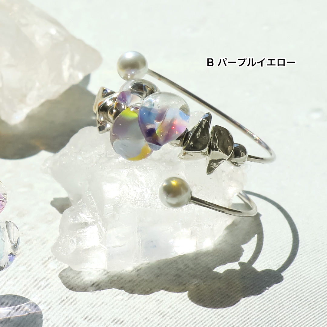Material list No. ER0358 Two types of teardrop bead rings