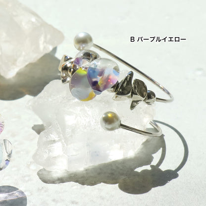 Material list No. ER0358 Two types of teardrop bead rings