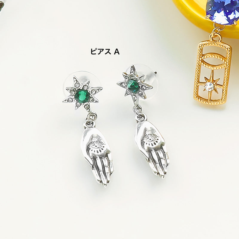 材料表No.ER0366 ギリシャパーツのアミュレットモチーフアクセサリー3