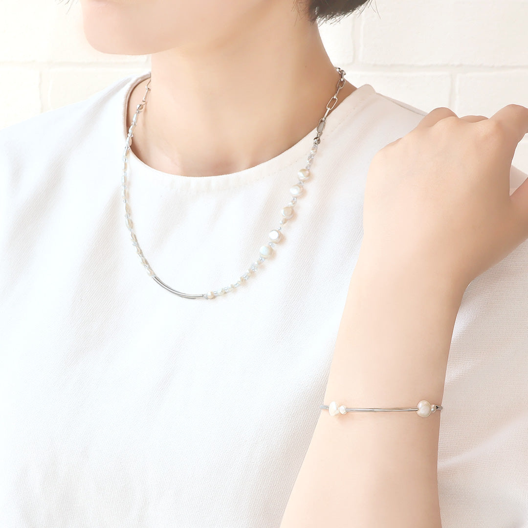 Material list No. ER0378 5 types of freshwater pearl baroque accessories