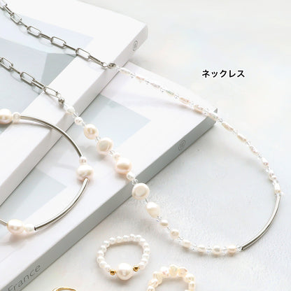 Material list No. ER0378 5 types of freshwater pearl baroque accessories
