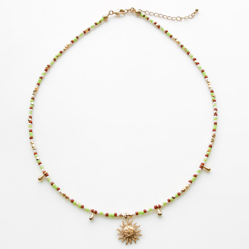 Material list No.ER0404 2 types of Spanish parts motif necklace