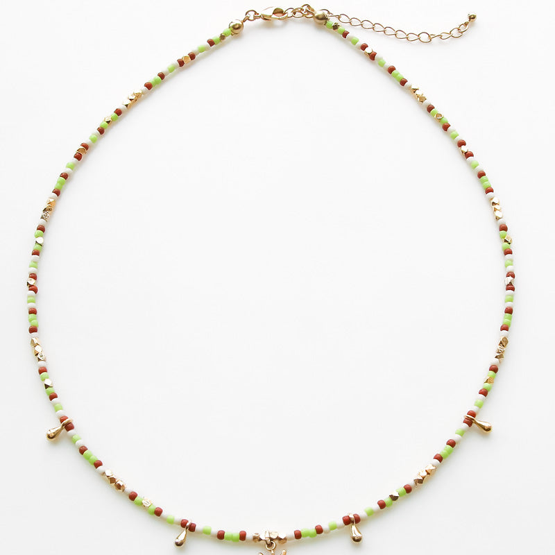 Material list No.ER0404 2 types of Spanish parts motif necklace